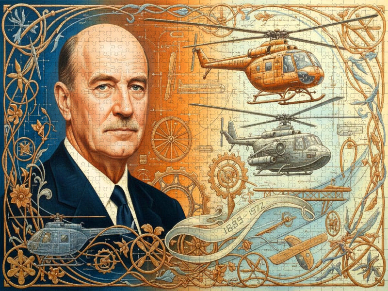 Igor Sikorsky (1889–1972) Russischer Luftfahrtpionier - CALVENDO Foto-Puzzle'