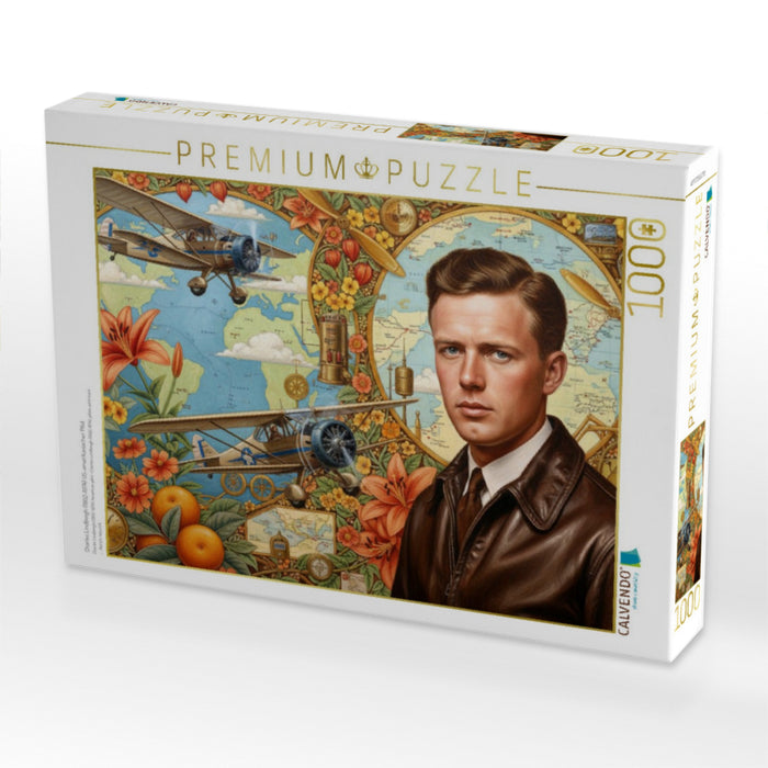 Charles Lindbergh (1902–1974) US-amerikanischer Pilot - CALVENDO Foto-Puzzle'
