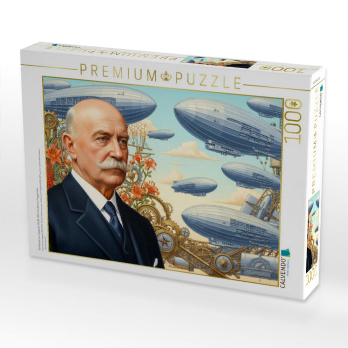 Ferdinand von Zeppelin (1838–1917) Deutscher Flugpionier - CALVENDO Foto-Puzzle'