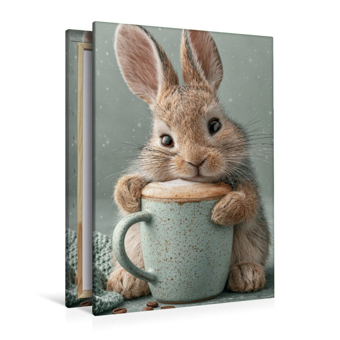 Premium Textil-Leinwand Ein Motiv aus dem Kalender Lust auf Kaffee Spaß
