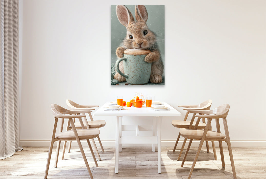Premium Textil-Leinwand Ein Motiv aus dem Kalender Lust auf Kaffee Spaß