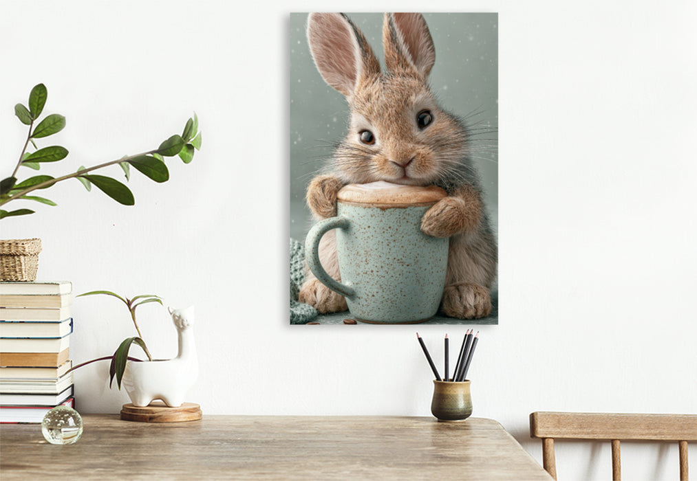 Premium Textil-Leinwand Ein Motiv aus dem Kalender Lust auf Kaffee Spaß