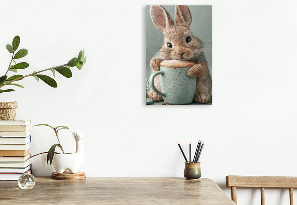 Premium Textil-Leinwand Ein Motiv aus dem Kalender Lust auf Kaffee Spaß