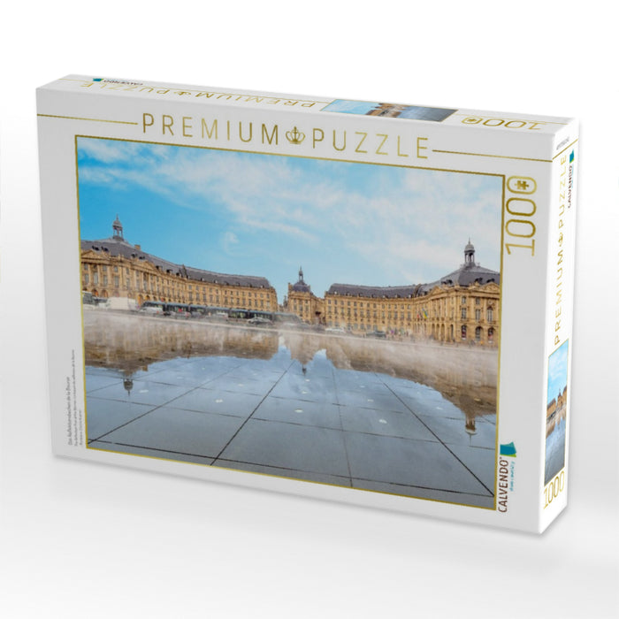 Das Reflektionsbecken de la Bourse - CALVENDO Foto-Puzzle'