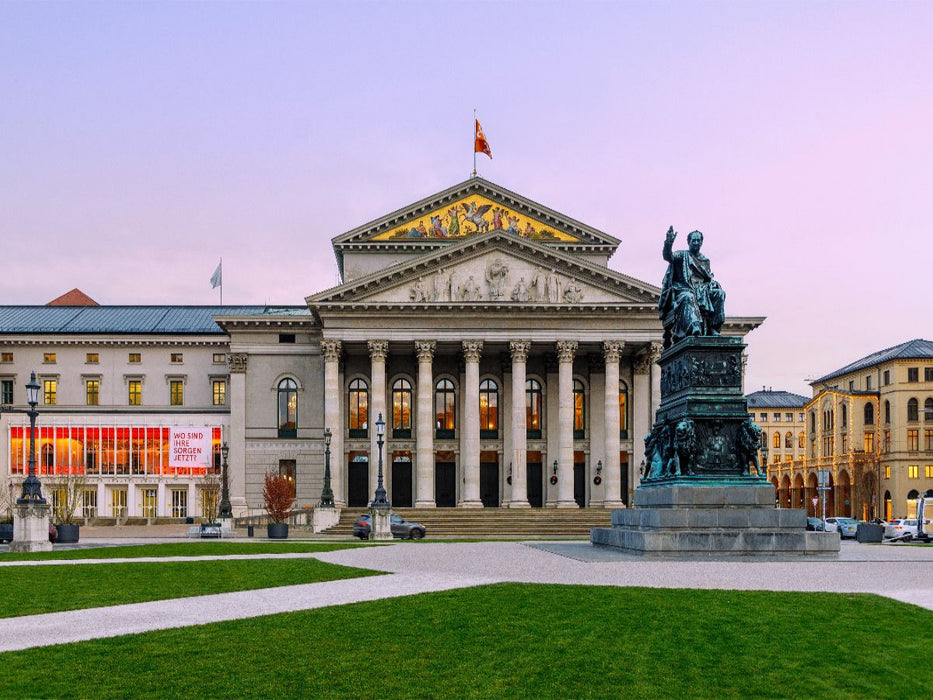 Max-Joseph-Platz, Bayerische Staatsoper und Denkmal Maximilian I. Joseph - CALVENDO Foto-Puzzle'