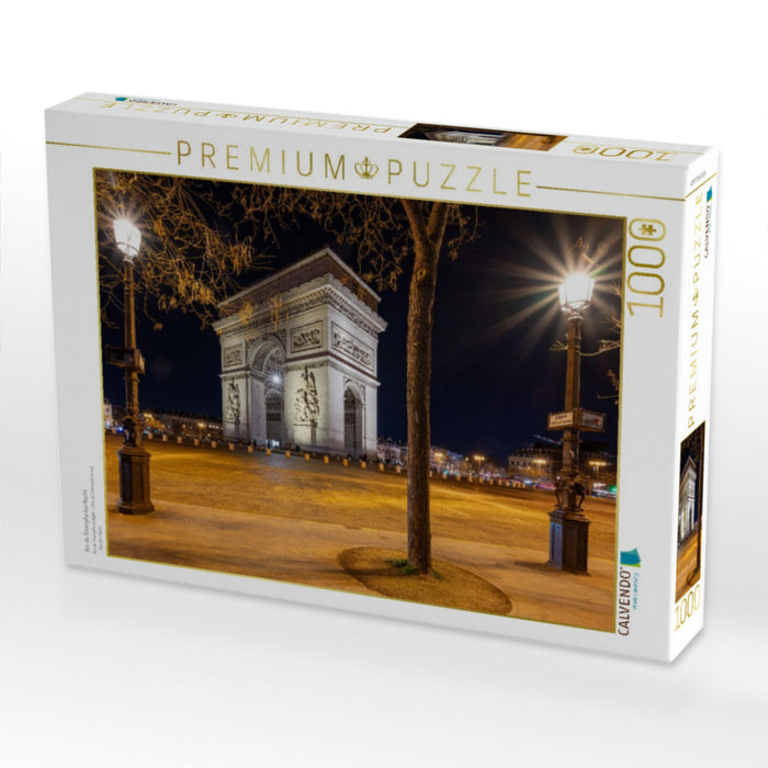 Arc de Triomphe bei Nacht - CALVENDO Foto-Puzzle'