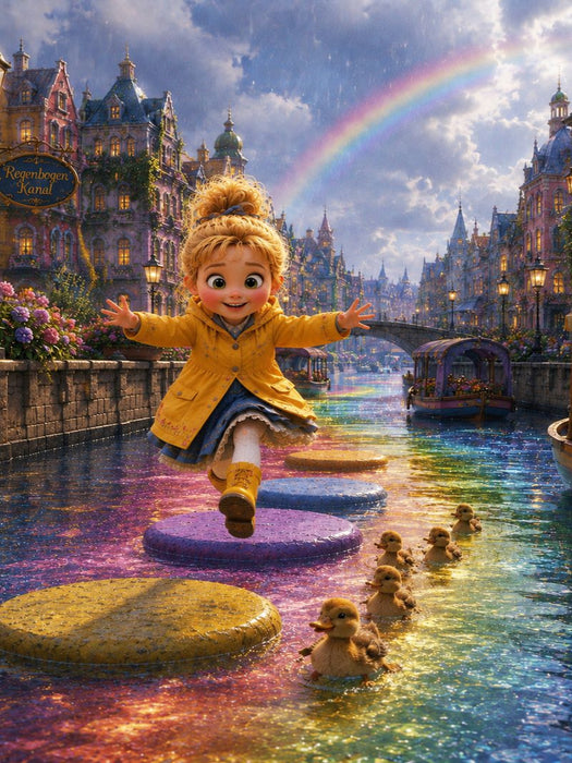 Der Regenbogenkanal - CALVENDO Foto-Puzzle'