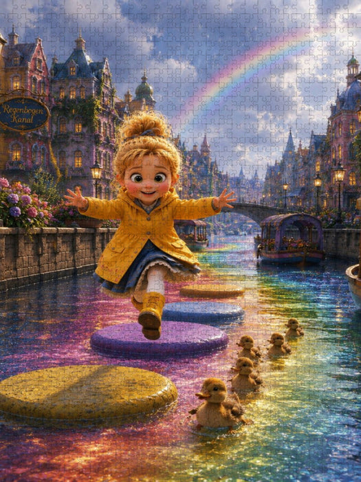 Der Regenbogenkanal - CALVENDO Foto-Puzzle'