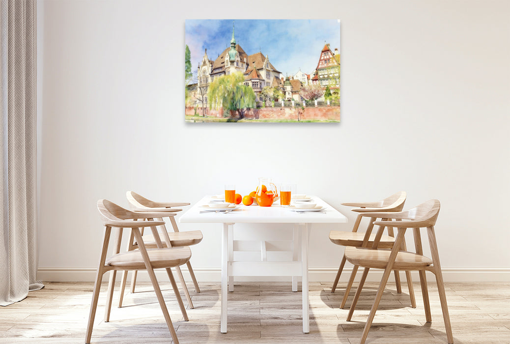 Premium Textil-Leinwand Saarlouis
