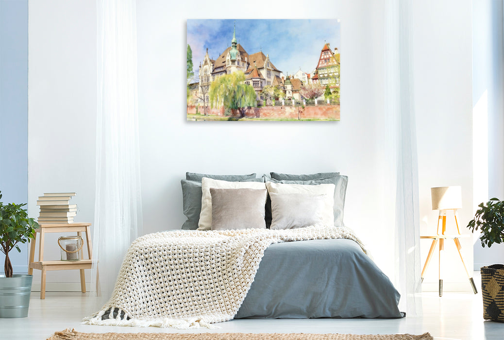 Premium Textil-Leinwand Saarlouis