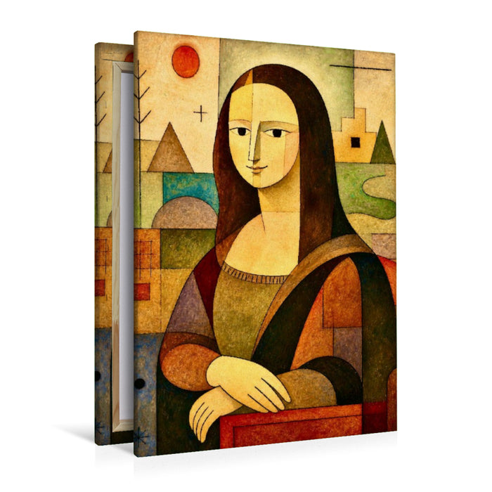 Premium Textil-Leinwand Mona Lisa