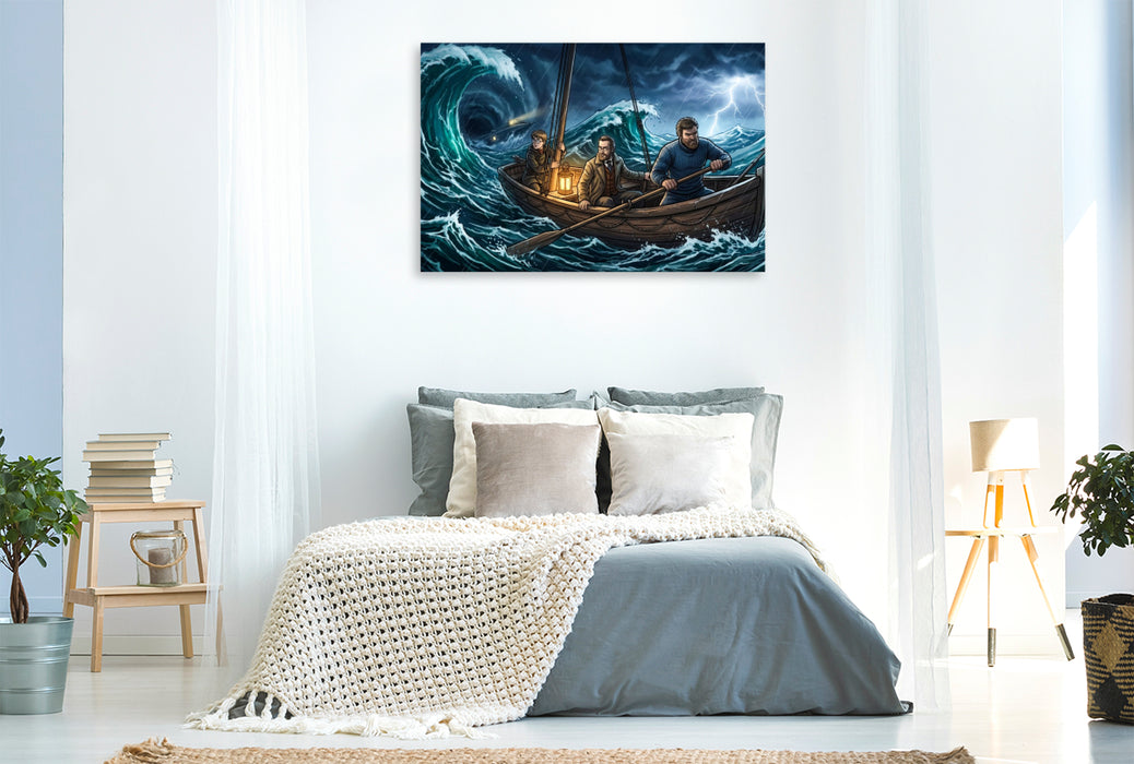Premium Textil-Leinwand Die Flucht aus Nemos Reich