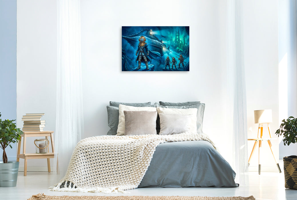 Premium Textil-Leinwand Die Legende der Nautilus beginnt