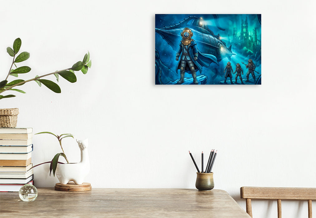 Premium Textil-Leinwand Die Legende der Nautilus beginnt