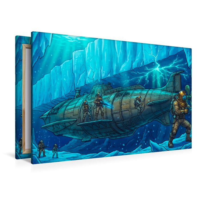 Premium Textil-Leinwand Das Eisgefängnis