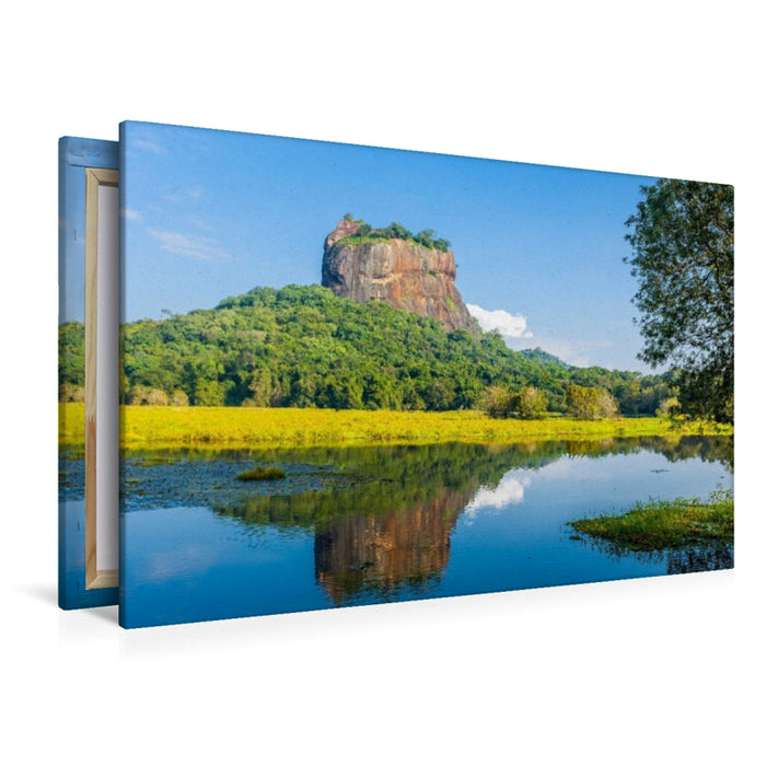 Premium Textil-Leinwand Sigiriya Rock