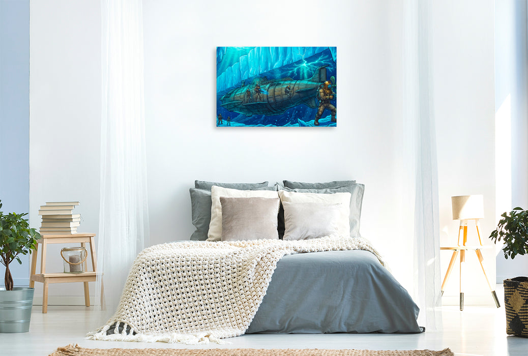 Premium Textil-Leinwand Das Eisgefängnis