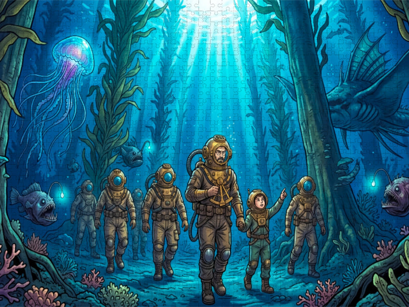 Der Unterwasserwald - CALVENDO Foto-Puzzle'