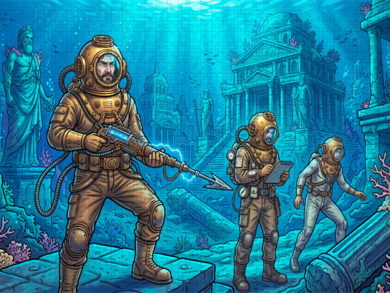 Die verlorene Stadt Atlantis - CALVENDO Foto-Puzzle'