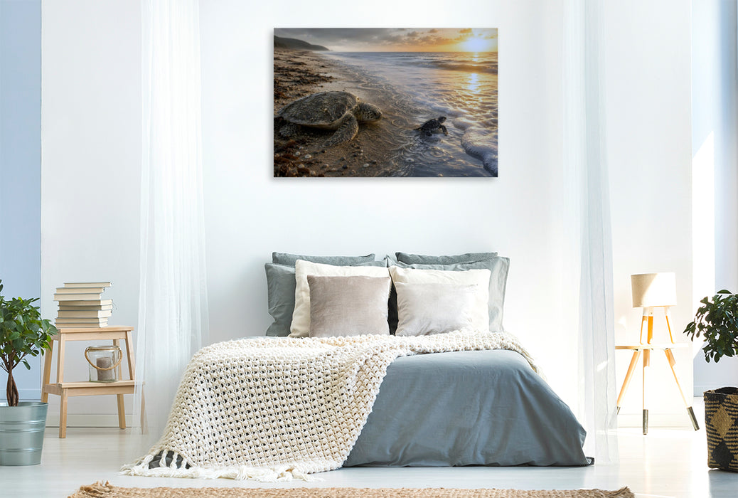 Premium Textil-Leinwand Juli