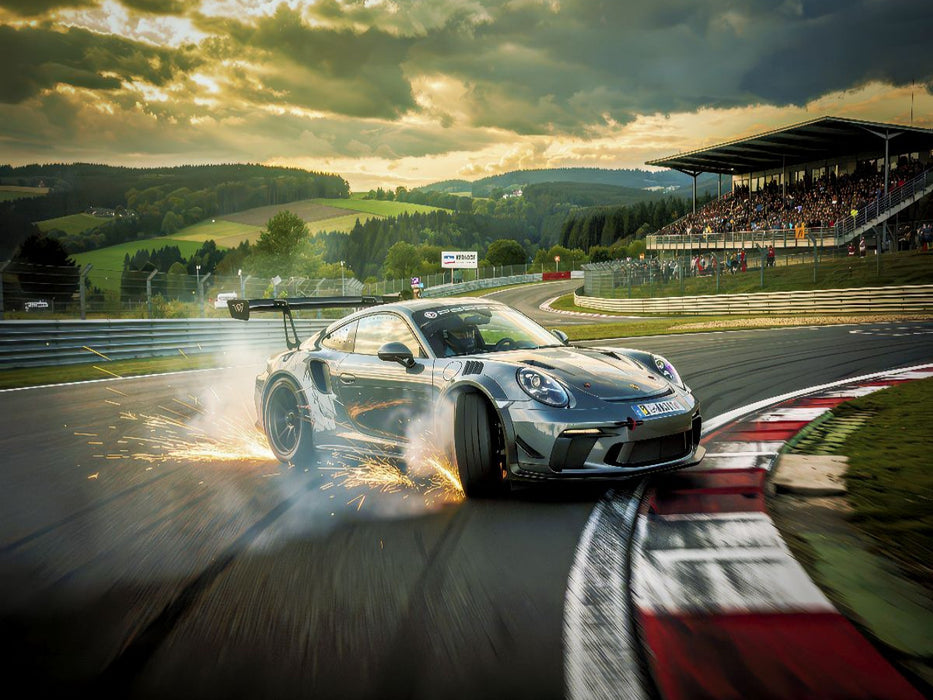 Motorsport, der nachglüht. - CALVENDO Foto-Puzzle'