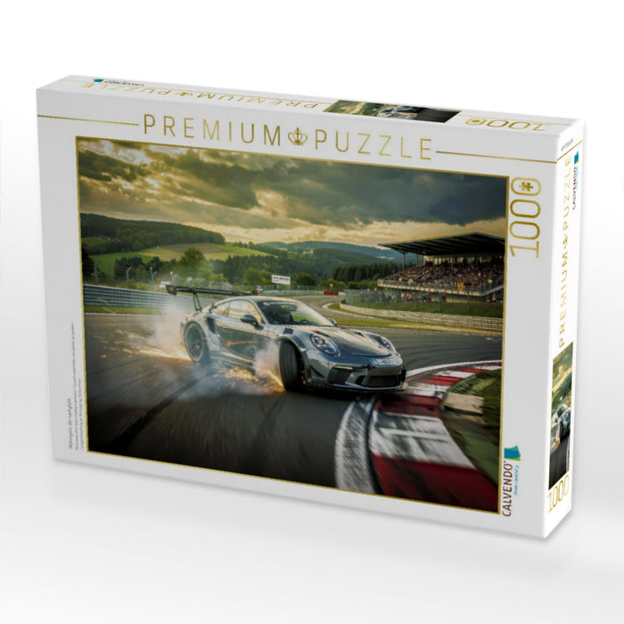 Motorsport, der nachglüht. - CALVENDO Foto-Puzzle'