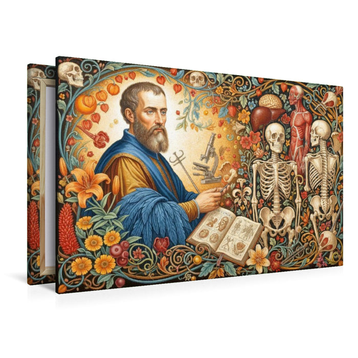 Premium Textil-Leinwand Andreas Vesalius (1514–1564) – Flandern - berühmter Mediziner der Geschichte