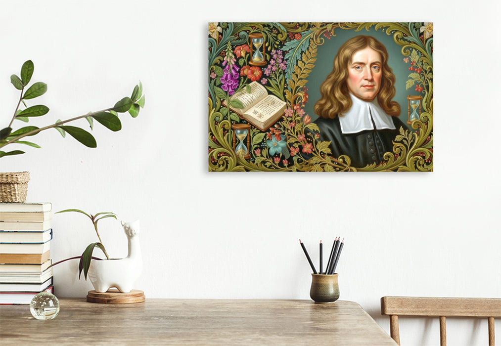 Premium Textil-Leinwand Thomas Sydenham (1624–1689) – England - berühmter Mediziner der Geschichte