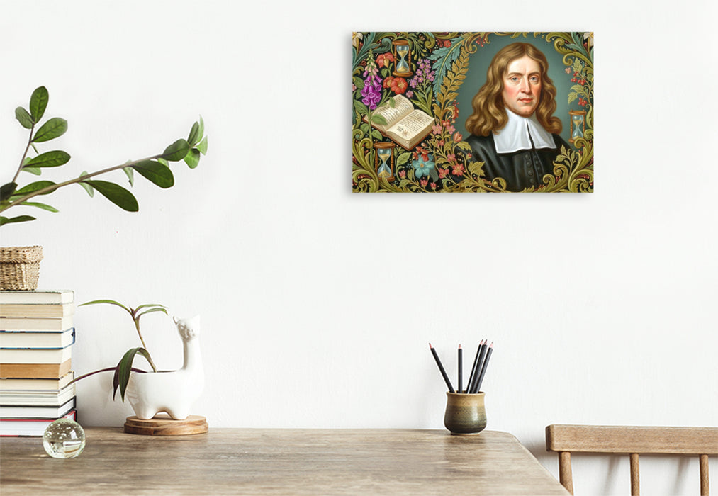 Premium Textil-Leinwand Thomas Sydenham (1624–1689) – England - berühmter Mediziner der Geschichte