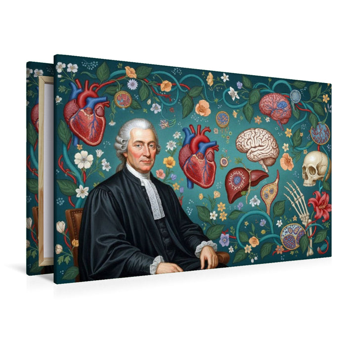Premium Textil-Leinwand Giovanni Battista Morgagni (1682–1771) – Italien - berühmter Mediziner der Geschichte
