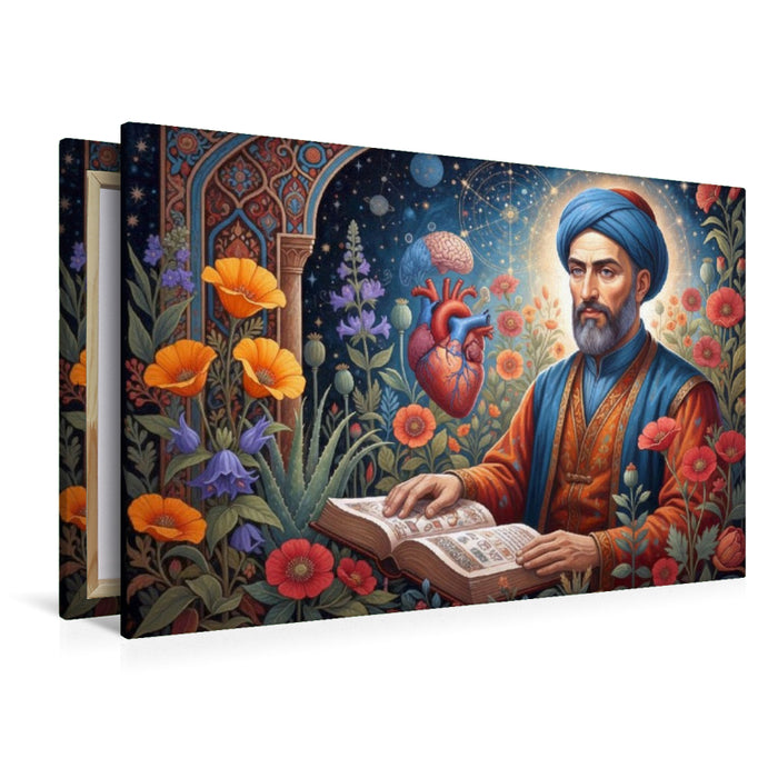 Premium Textil-Leinwand Avicenna (980–1037) – Persien - berühmter Mediziner der Geschichte