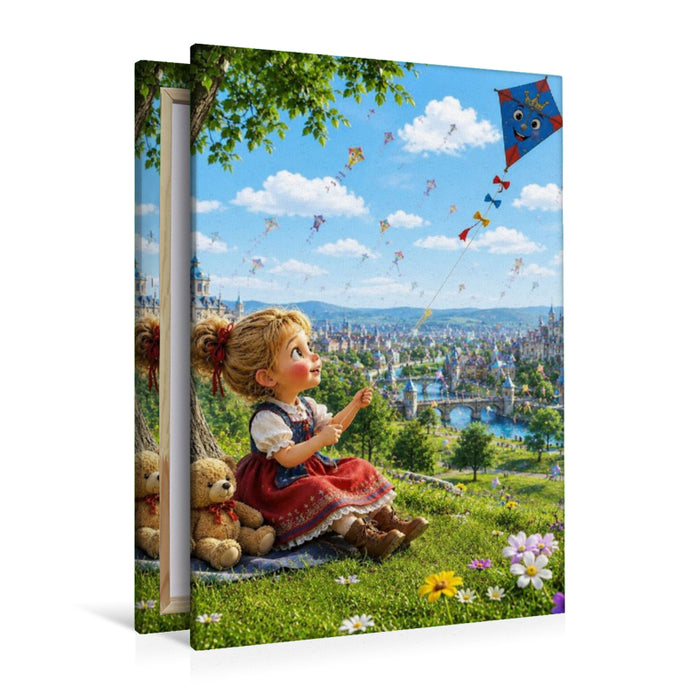 Premium Textil-Leinwand Das Fest der Drachen
