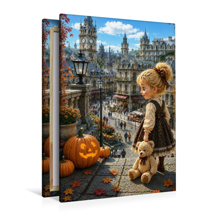 Premium Textil-Leinwand Das Kürbisfest