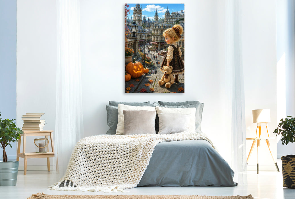 Premium Textil-Leinwand Das Kürbisfest