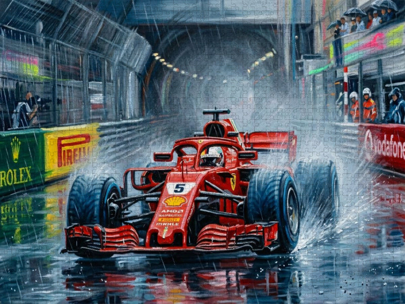 Sebastian Vettel ist einer der erfolgreichste Rennfahrer der letzten Jahrzehnte.. - CALVENDO Foto-Puzzle'