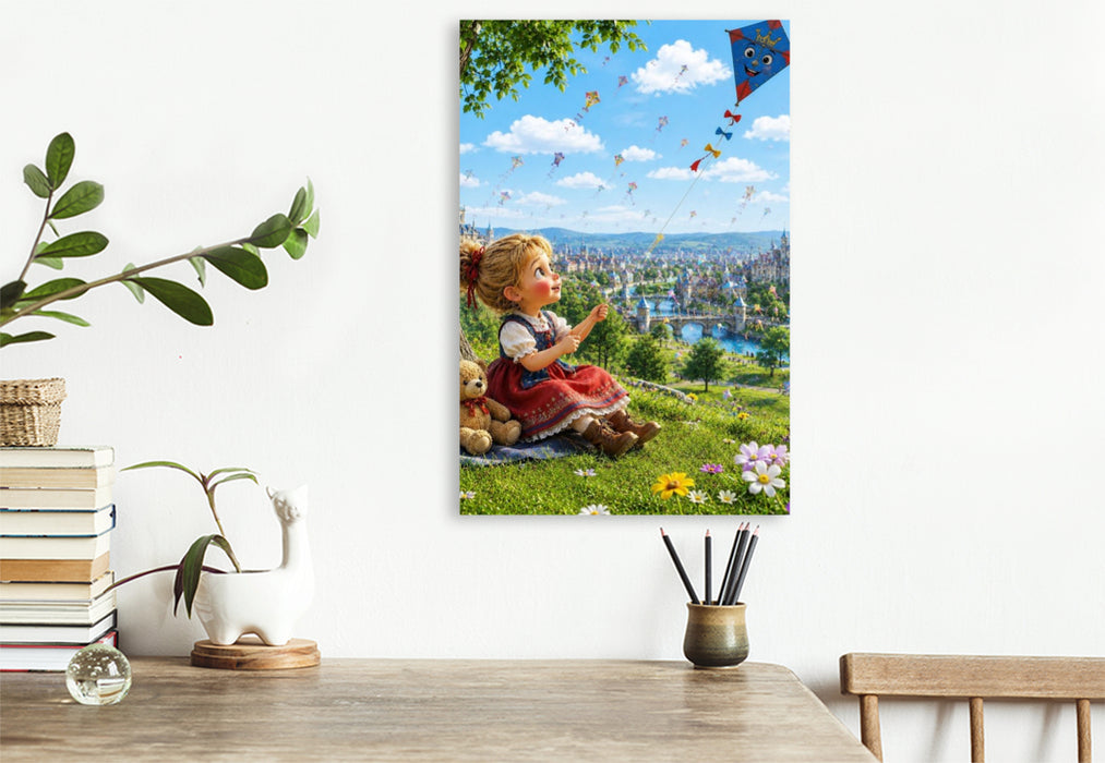 Premium Textil-Leinwand Das Fest der Drachen