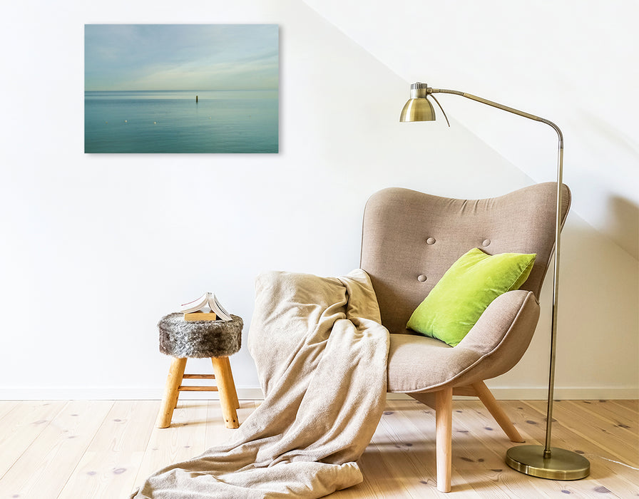Premium Textil-Leinwand Strandliebe