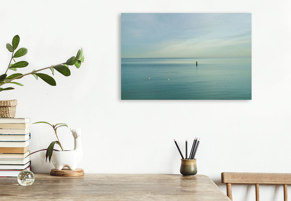 Premium Textil-Leinwand Strandliebe