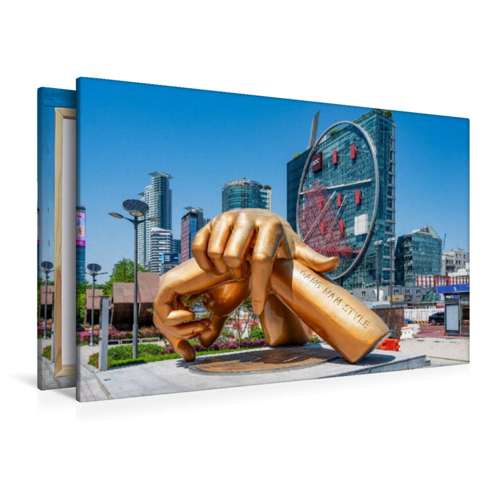Premium Textil-Leinwand Gangnam Style Wahrzeichen einer Popkultur