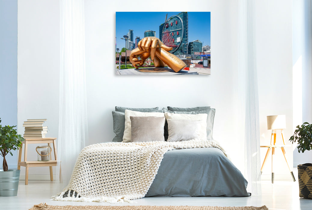 Premium Textil-Leinwand Gangnam Style Wahrzeichen einer Popkultur