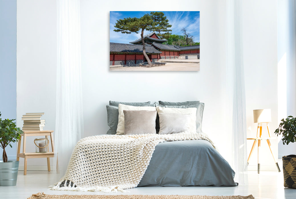 Premium Textil-Leinwand Changdeokgung Königliche Eleganz