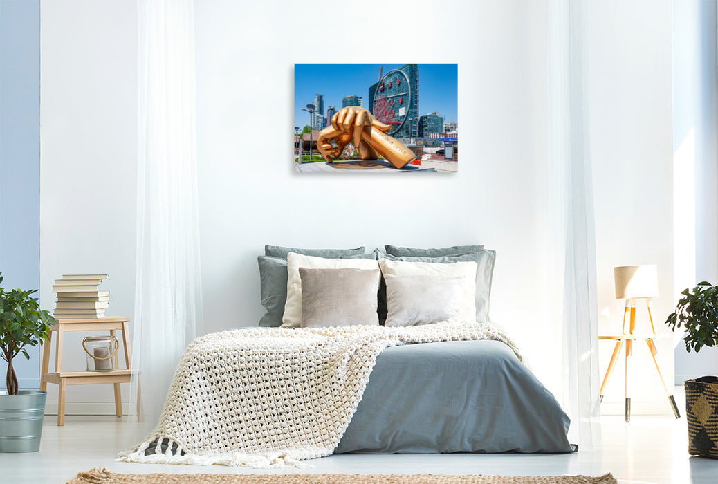 Premium Textil-Leinwand Gangnam Style Wahrzeichen einer Popkultur