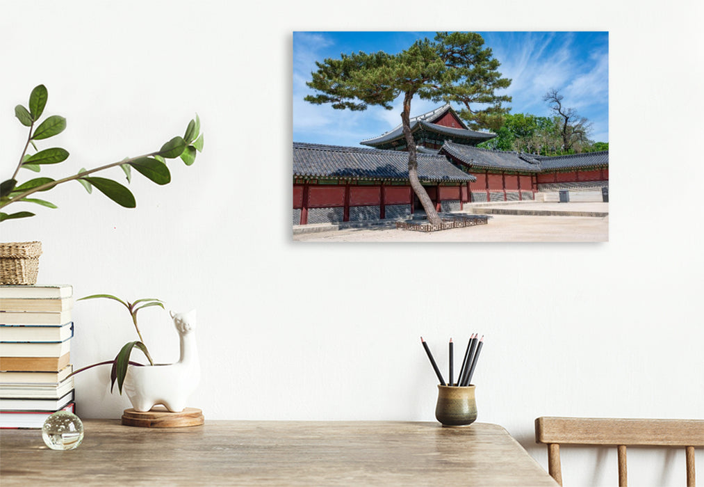 Premium Textil-Leinwand Changdeokgung Königliche Eleganz