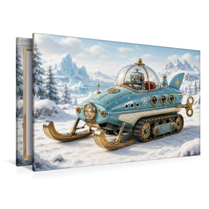 Premium Textil-Leinwand Der Frostfahrer