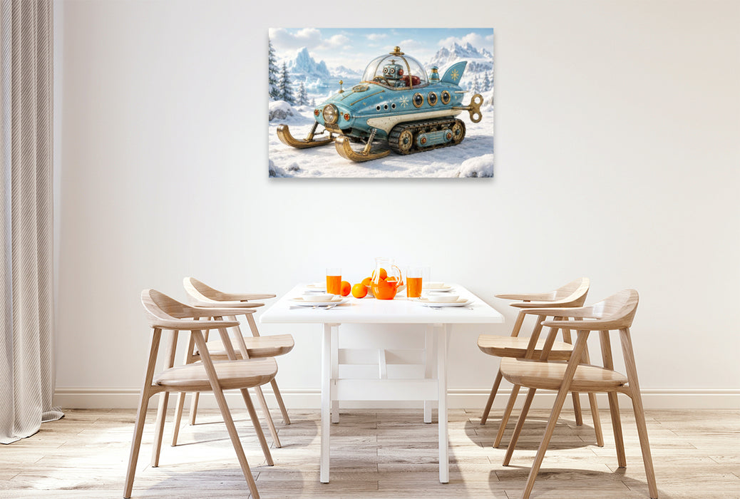 Premium Textil-Leinwand Der Frostfahrer
