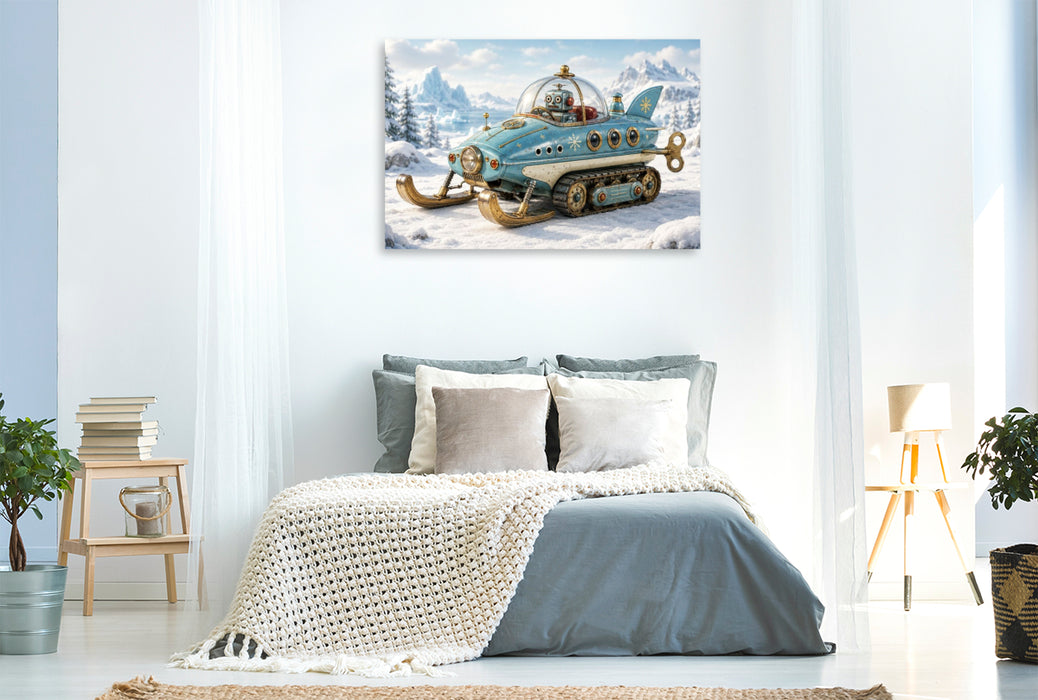 Premium Textil-Leinwand Der Frostfahrer
