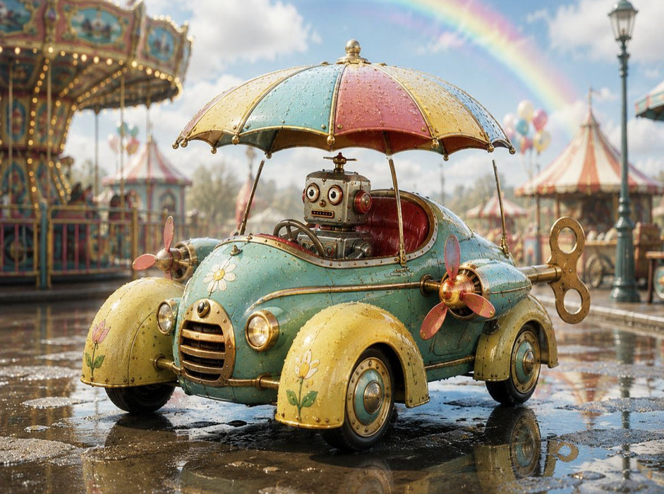 Regenbogen voraus - CALVENDO Foto-Puzzle'