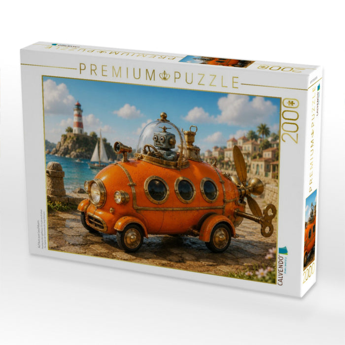 Auf Kurs zum Leuchtturm - CALVENDO Foto-Puzzle'
