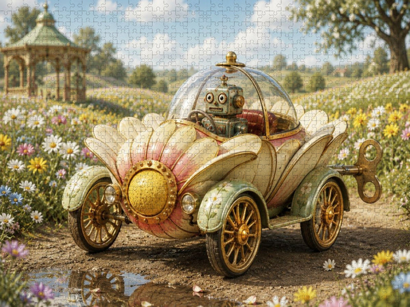 Die Blütenkutsche - CALVENDO Foto-Puzzle'
