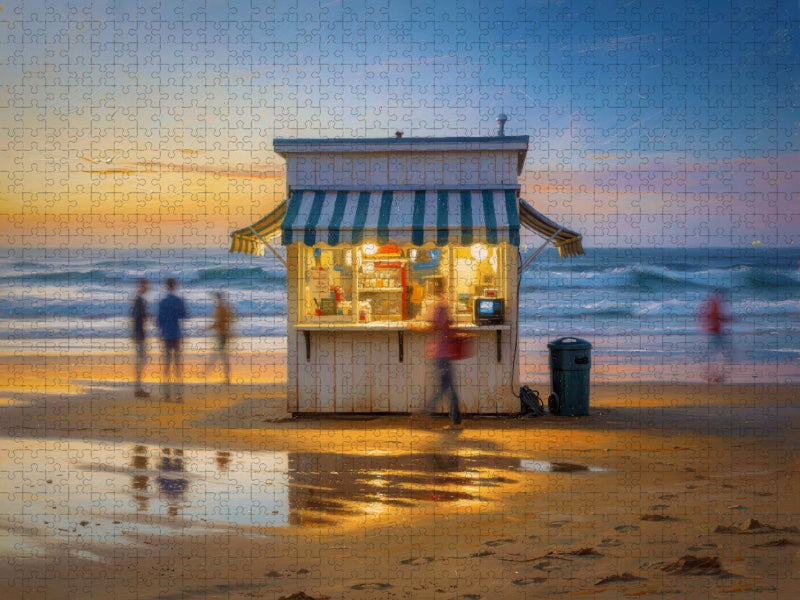 Wenn Stille wie Wellen klingt. - CALVENDO Foto-Puzzle'